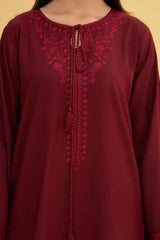 Maroon Rose Blossom 3 Piece