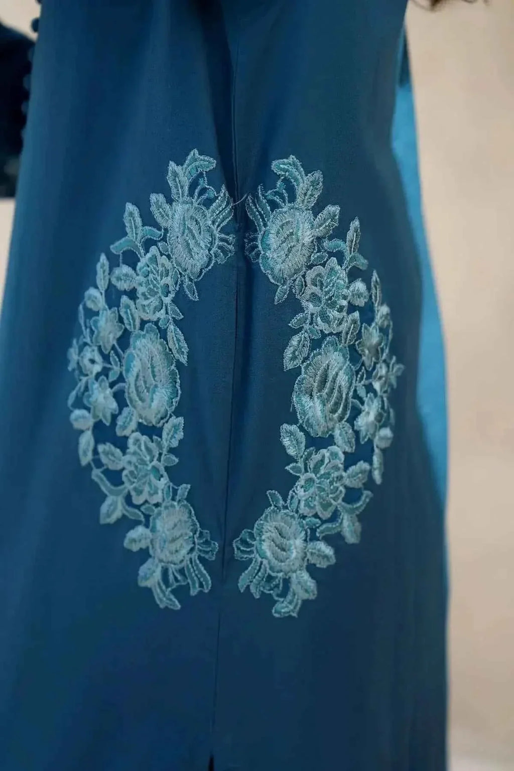 Chic Pocket Embroidered 2 Piece