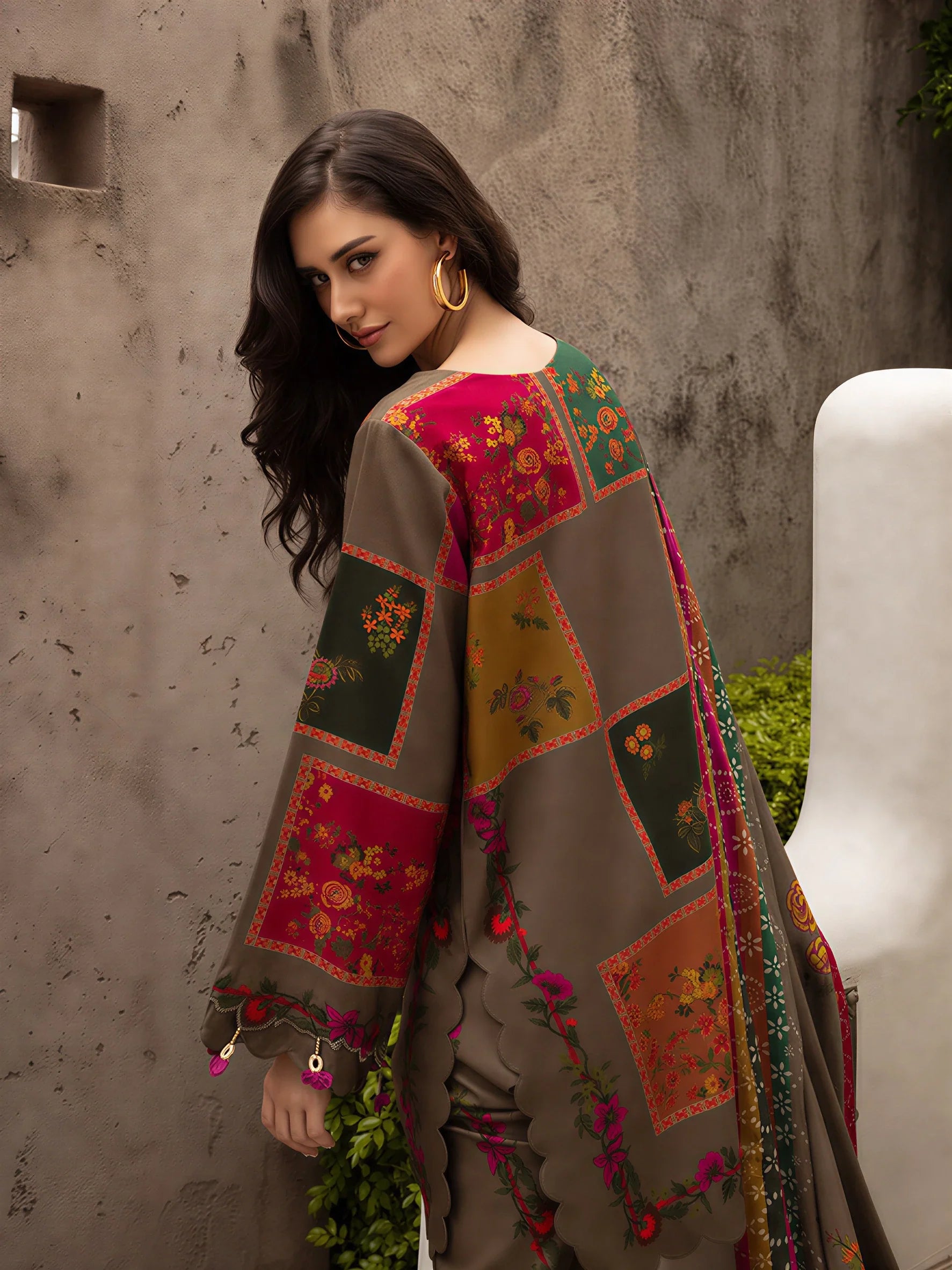 Maheen 3 Piece Dhaga Pret