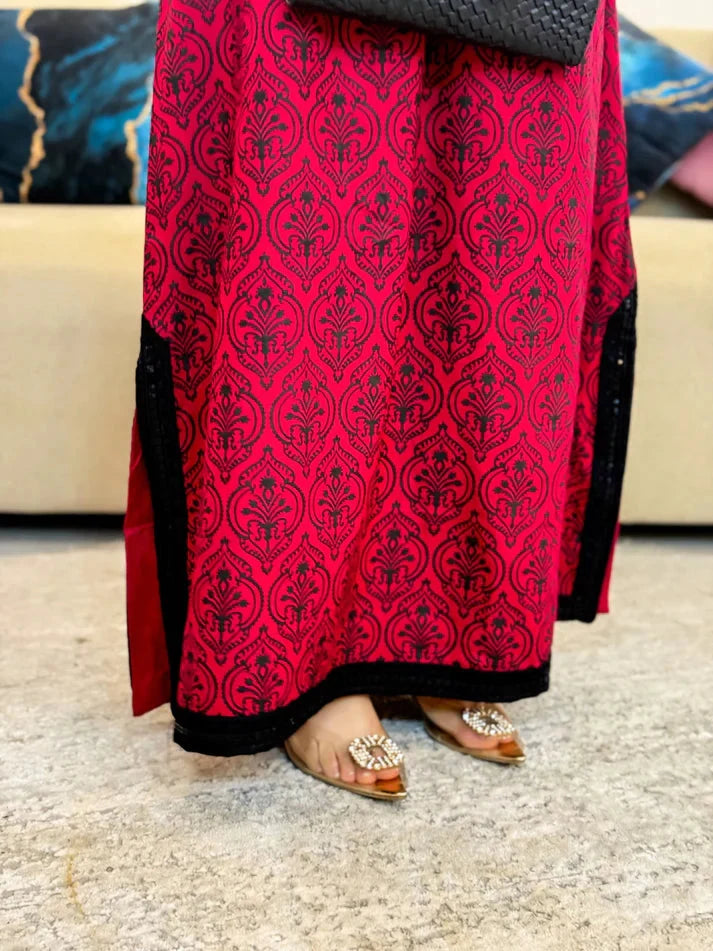 Meher Maroon 2 Piece Dhaga Pret
