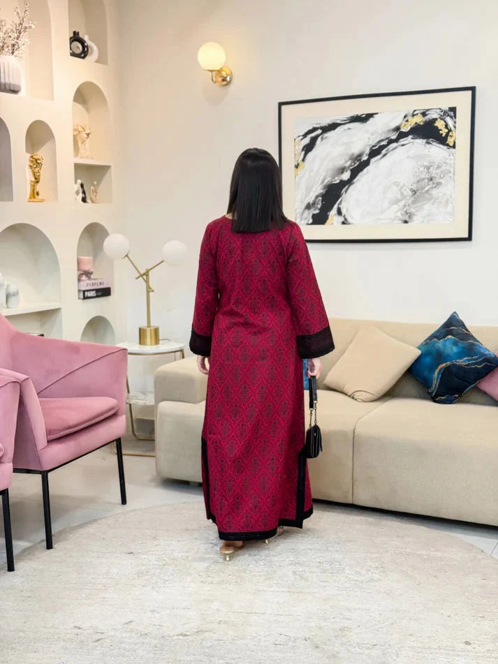 Meher Maroon 2 Piece Dhaga Pret