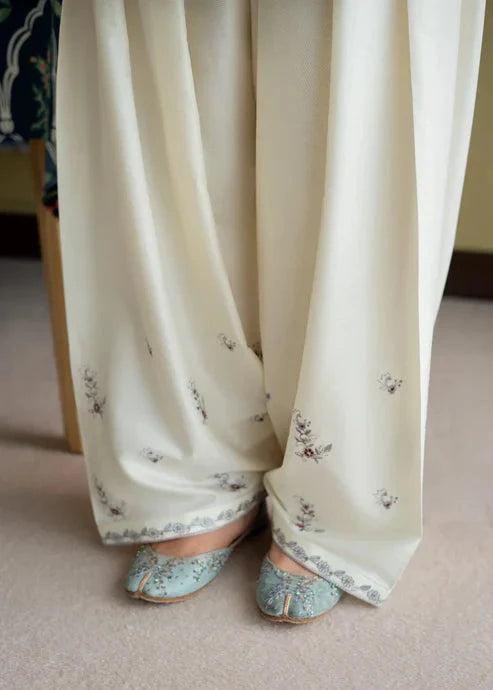 Teal Zarqaa 2 Piece Dhaga Pret