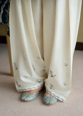 Teal Zarqaa 2 Piece Dhaga Pret